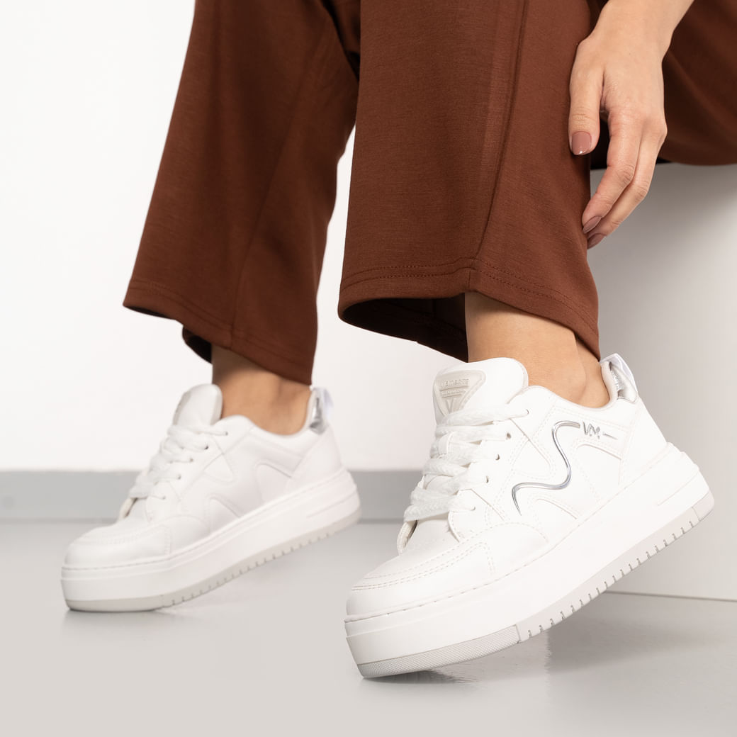 Via Marte Tenis Casual 306002-03 Branco_Prata Napa_Metalizado7